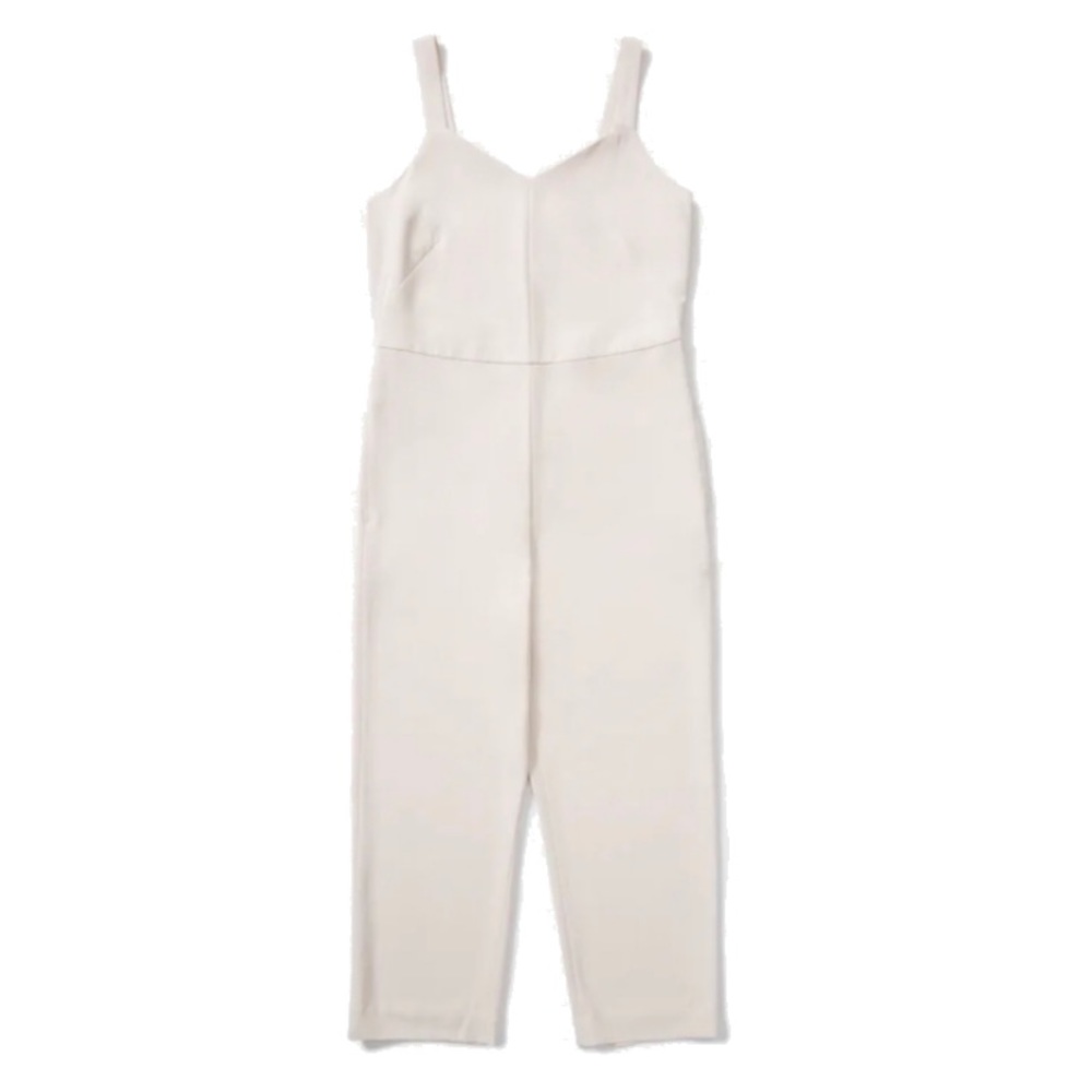 Cream Sleeveless Jumpsuit